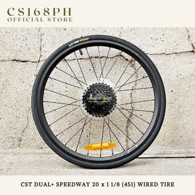 CST Dual+ Speedway 20 x 1 1/8 (451) Bicycle Wired Tires