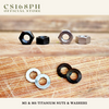 M5 / M6 Titanium Washer & Nuts Per Piece