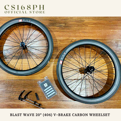 Blast Wave 20" (406) V-Brake Carbon Bicycle Wheelset