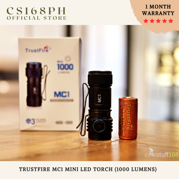 Trustfire MC1 (EDC) Mini LED Torch (1000 Lumens)