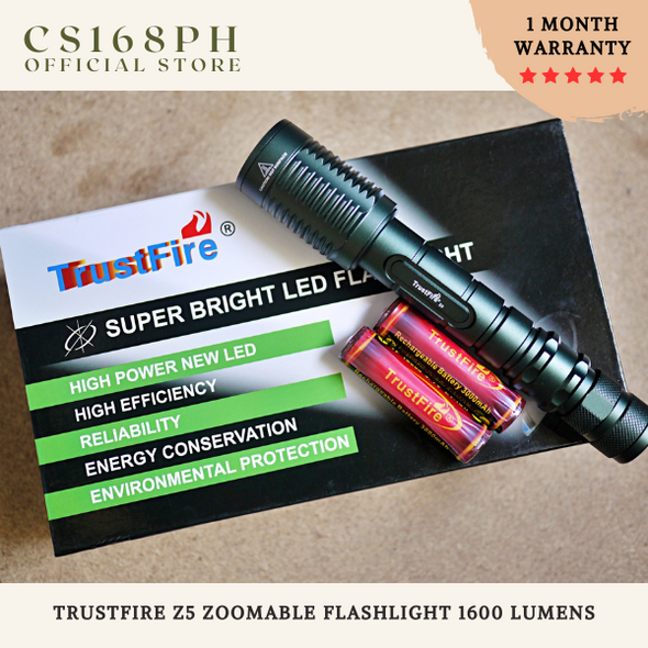 Trustfire TR-Z5 Zoomable Flashlight (1600 Lumens)